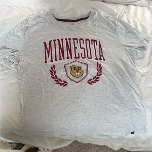 Fanatics Minnesota Gray Short Sleeve Tee